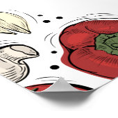 ピザパーティー誕生日ウェルカムポスター ポスター (角)