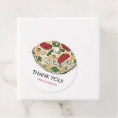 ピザパーティー誕生日サンキューメッセージカード フェイバータグ (インサイチュ)