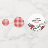 ピザパーティー誕生日テーブル紙吹雪 コンフェッティ (裏面)