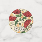 ピザパーティー誕生日テーブル紙吹雪 コンフェッティ (スモール正面)