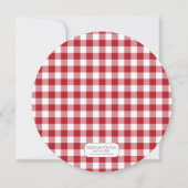 ピザパーティー誕生日パーティーの招待 招待状 (裏面)