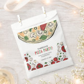 ピザパーティー誕生日優先バッグ フェイバーバッグ (クリップ留めされた状態)