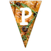 ピザパーティー誕生日国旗のバナー バンティングフラッグ (第3の旗)