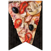 ピザパーティー誕生日国旗のバナー バンティングフラッグ (第2の旗)