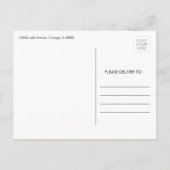 ピザパーティー誕生日有難はがき ポストカード (裏面)