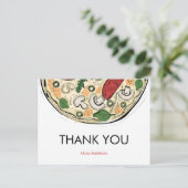 ピザパーティー誕生日有難はがき ポストカード (スタンド正面)