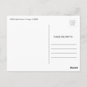 ピザパーティー誕生日有難はがき ポストカード (裏面)