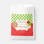 ピザパーティー誕生日誕生日パーティー フェイバーバッグ (正面)