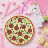 ピザパーティー誕生日 ペーパープレート (パーティー)