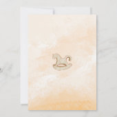 ピザパーティー赤ちゃんシャワーおしゃぶり水彩可愛い 招待状 (裏面)