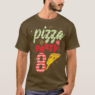 ピザパーティー8th birthday pizza 8th誕生日プレミウ tシャツ