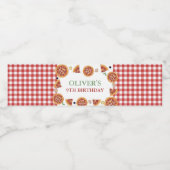 ピザパーティー、おもしろいのスライス ペットボトルラベル (シングルラベル)