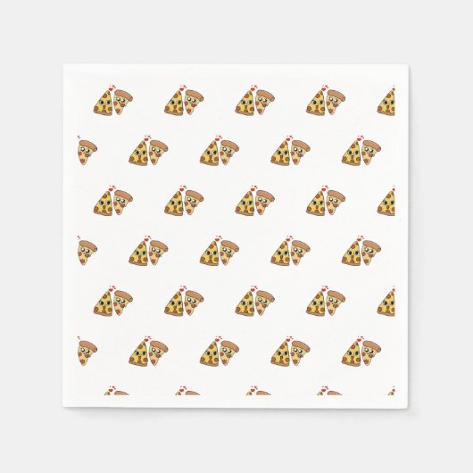 ピザパーティー スタンダードカクテルナプキン (正面)