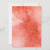 ピザパーティー ベビーシャワー ハート 水彩 簡単 招待状 (裏面)