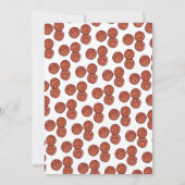 ピザパーティー ペッパロニパイ スライス ピザリア 誕生日 招待状 (裏面)