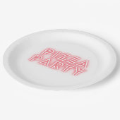 ピザパーティー ペーパープレート (アングル)