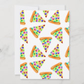 ピザパーティー（レインボー） 招待状 (裏面)