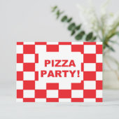 「ピザパーティー」招待状 招待状 (スタンド正面)