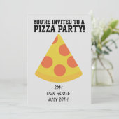 ピザパーティー!招待状 招待状 (スタンド正面)