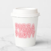 ピザパーティー 紙コップ (正面)