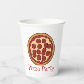 ピザパーティー 紙コップ (正面)