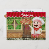 ピザパーティー- SRF 招待状 (正面/裏面)