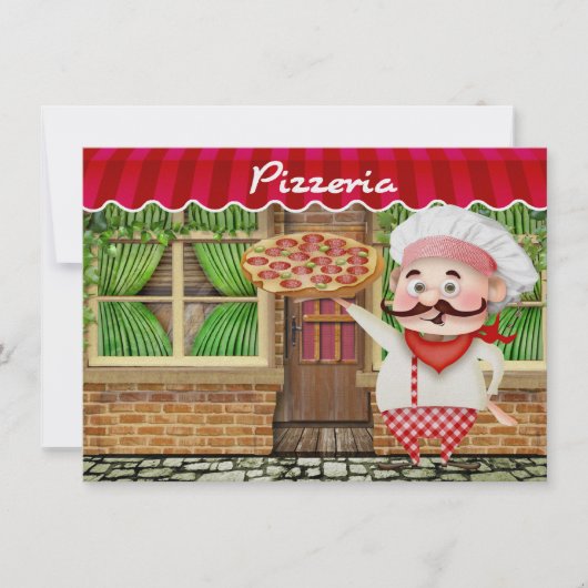 ピザパーティー- SRF 招待状 (正面)