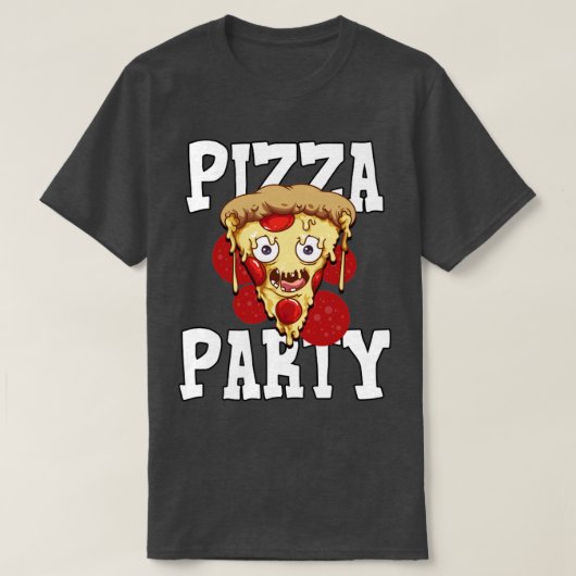 ピザパーティー Tシャツ (デザイン正面)
