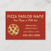 ピザパーラーのカスタムな名刺 名刺 (裏面)