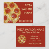 ピザパーラーのカスタムな名刺 名刺 (正面/裏面)