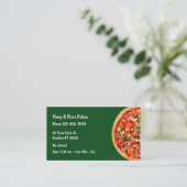 ピザパーラーのレストラン 名刺 (スタンド正面)