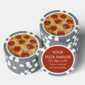 ピザパーラーカスタムトランプのポーカーチップ ポーカーチップ (積み重ね)