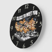 ピザパール ラージ壁時計 (傾斜)