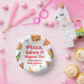 ピザビールとオムツとピザビール赤ちゃんシャワー ペーパーボウル (パーティー)