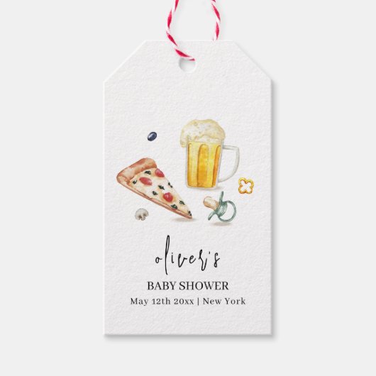 ピザビー素朴アーズおしゃぶり ギフトタグ (正面)