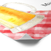 ピザビー素朴バー赤ちゃんシャワーへようこそ ポスター (角)