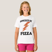 ピザピおもしろいザを動力にカッコいいする Tシャツ (正面フル)