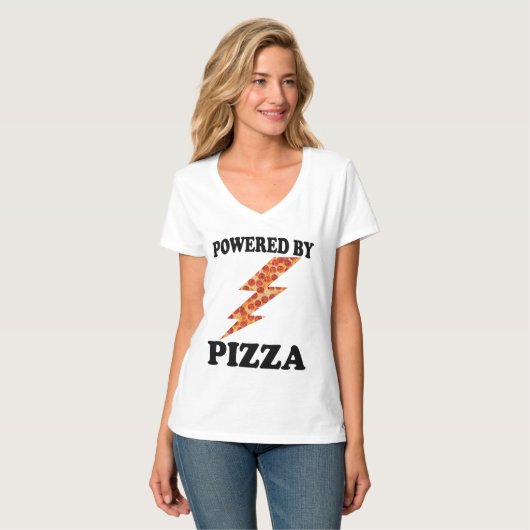 ピザピおもしろいザを動力にカッコいいする Tシャツ (正面フル)