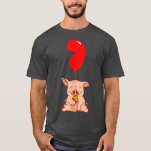 ピザピグ – 7th誕生日 – キッズバルーンパーティー2286 tシャツ