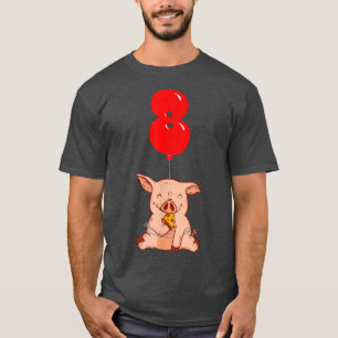 ピザピグ – 8th誕生日 – キッズバルーンパーティー2288 tシャツ