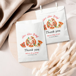 ピザピモダンザパーティースライスイタリアン赤ちゃんシャワー フェイバーバッグ