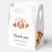 ピザピモダンザパーティースライスイタリアン赤ちゃんシャワー フェイバーボックス (オープン)