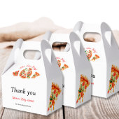 ピザピモダンザパーティースライスイタリアン赤ちゃんシャワー フェイバーボックス