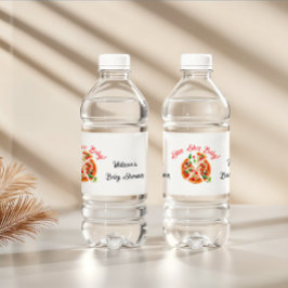 ピザピモダンザパーティースライスイタリアン赤ちゃんシャワー ペットボトルラベル