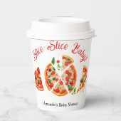 ピザピモダンザパーティースライスイタリアン赤ちゃんシャワー 紙コップ (裏面)
