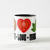 ピザピースサイントマトハートとバ離れジル ツートーンマグカップ (中央)