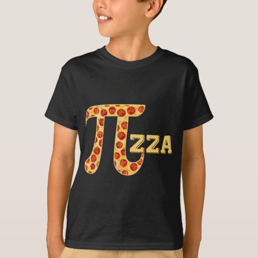 ピザピースマス愛好家の学校先生学生 Tシャツ (正面)