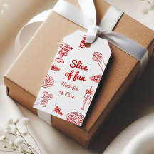 ピザファーストハンド書描スライスのおもしろい誕生日