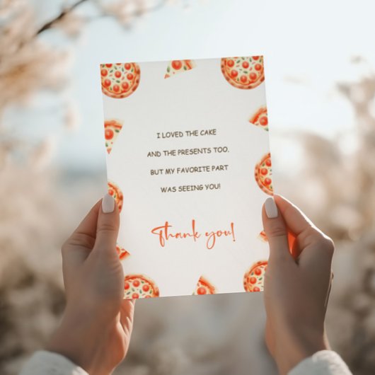 ピザファースト誕生日パーティーサンキューカード 招待状