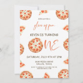 ピザファースト誕生日招待状、ピザファースト誕生日 招待状 (正面)